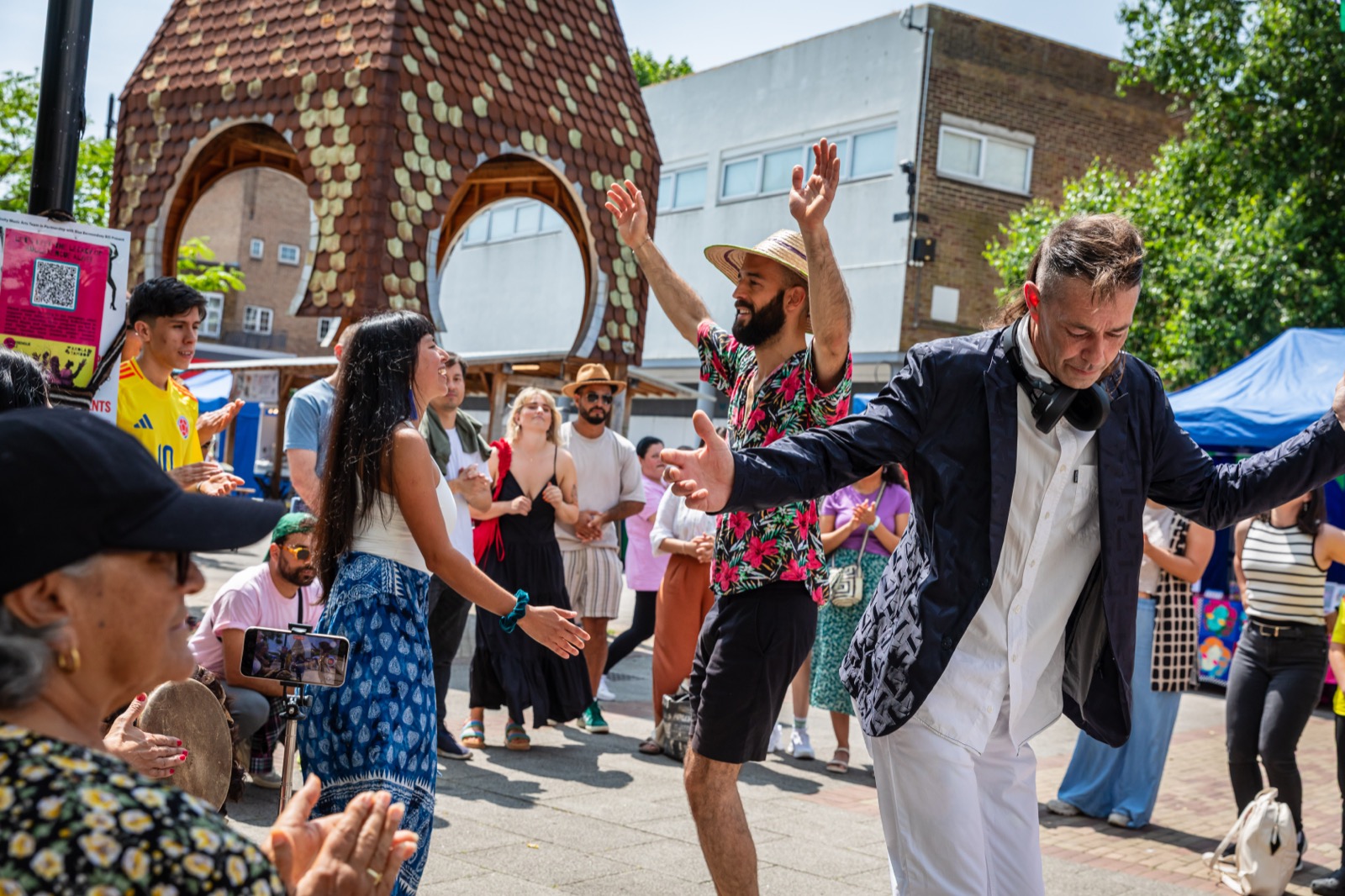Community dance event in Bermondsey